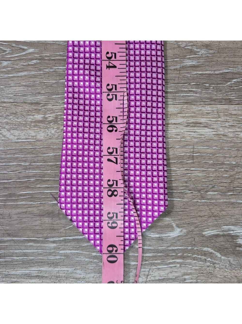 Boss‎ Pink Patterned Men's Tie - Picture 5 of 5